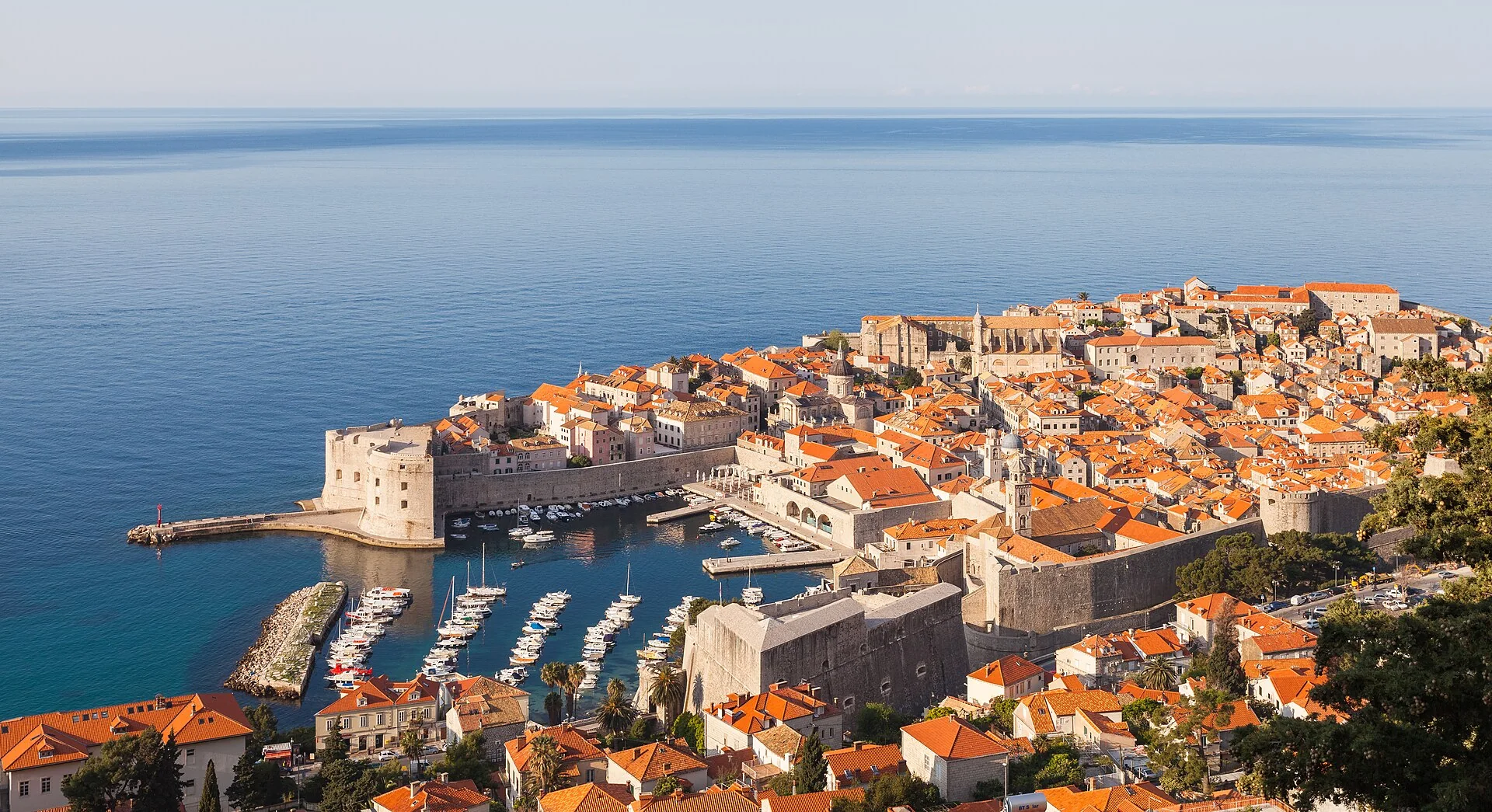 Vieille ville de Dubrovnik et côte Adriatique